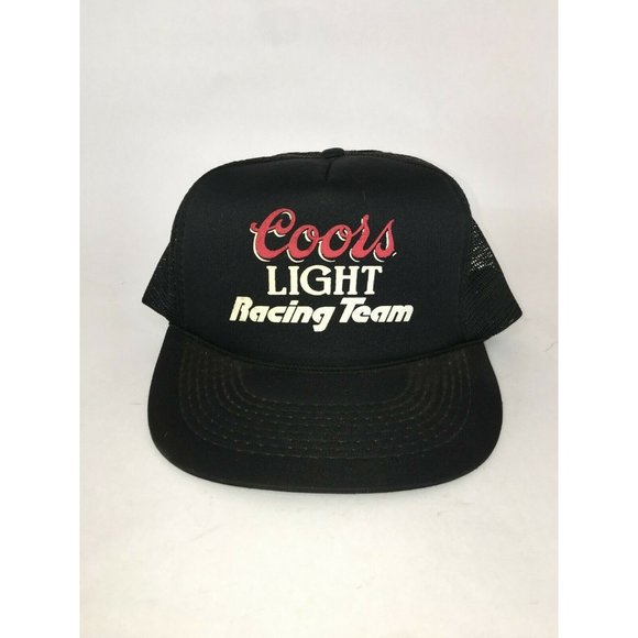 Black Trucker Hat Adjustable Mesh 